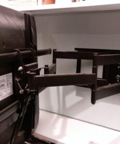 VideoSecu MW380B5 Full Motion Articulating TV Wall Mount Bracket for Most 37"-70" LED LCD UHD Plasma HDTV Up to 125 lbs with 684x400 600x400 400x400 150x100mm, Dual Arm Pulls Out Up to 14" AW9 73 71 y6syEnJL