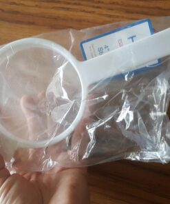 HIC Kitchen Double-Ear Fine Mesh Strainer, FDA Approved, BPA Free, 4-Inch,White 25 71 yUBrEZL