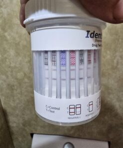 5 Pack Identify Diagnostics 10 Panel Drug Test Cup - Testing Instantly for 10 Different Drugs THC50, COC, OXY, MOP, AMP, BAR, BZO, MET, MTD, PCP ID-CP10 (5) 5 20 71 yixxcVL