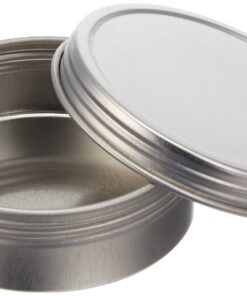 Alternative view of Paper Mart 6518200P Screw Top Round Steel Tins, 2-Ounce, 24-Pack
