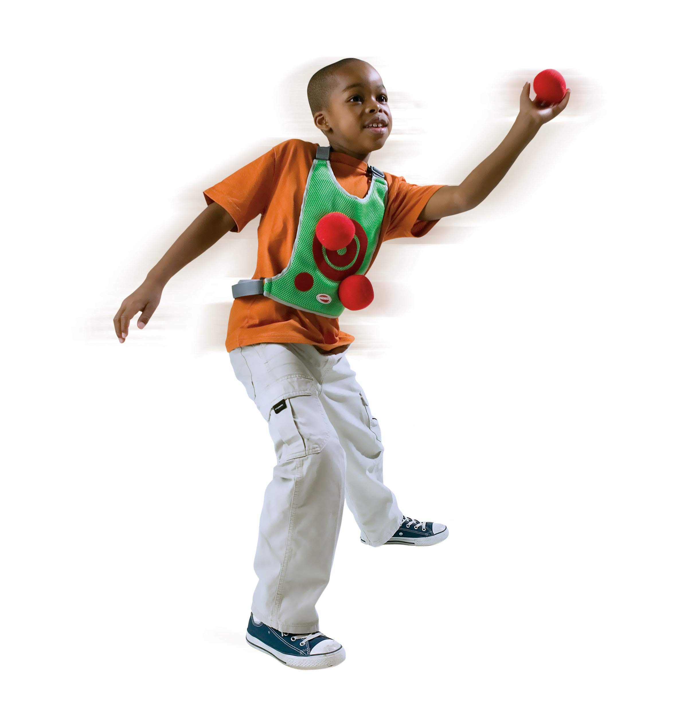 Diggin Active Dodge Tag Game - 2 Player Dodgeball With Vests & Sticky Balls For Kids 5+