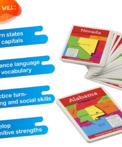 GeoBingo USA Educational Geography Board Game 9 71007YPLlqL