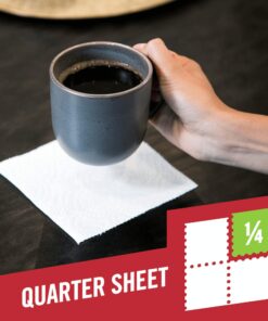 Brawny Tear-A-Square Paper Towels, 16 Double Rolls = 32 Regular Rolls, 3 Sheet Size Options, Quarter Size Sheets 24 7100YYZfbOL