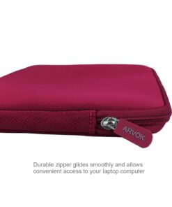 ARVOK 15 15.6 16 inch Laptop Sleeve Ultra-Thin Case MacBook pro 16 inch Sleeve Water-Resistant Notebook Computer Pocket Tablet Briefcase Carrying Bag/Pouch Skin Cover for HP/Dell/Lenovo/Asus/Acer 15 inch Wine Red 40 7101DlLAq6L