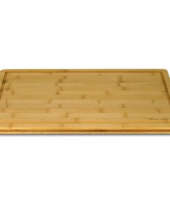 Heim Concept Organic Bamboo Cutting Boards for Kitchen Extra Large Chopping Board with Juicy Groove Perfect for Meat, Vegetables, Fruits, Cheese (18x12x3/4) 22 7101U3 WEyL