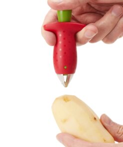 Chef'n Original Stem Gem Strawberry Huller, Red/Green - 33 7101tuILt6L