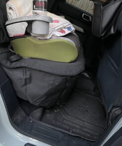 4Knines Dog Seat Cover Without Hammock for Cars, SUVs, and Small Trucks - Heavy Duty, Non Slip, Waterproof (Black) Black 34 71025bjCTiL