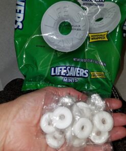 LIFE SAVERS Mints Wint-O-Green Hard Candy, Party Size Bag, 50 Ounce, Pack of 2 50 Ounce (Pack of 2) 22 7102GUkY1PL