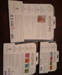 Stasher Reusable Silicone Storage Bag, Food Storage Container, Microwave and Dishwasher Safe, Leak-free, Sandwich, Clear Single 46 7102SkXx5lL