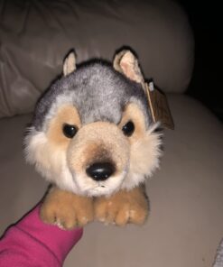 Aurora® Adorable Miyoni® Lying Wolf Stuffed Animal - Lifelike Detail - Cherished Companionship - Gray 11 Inches 18 7102dT0qOKL