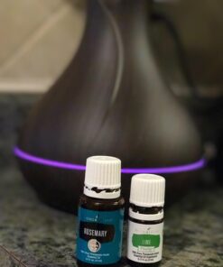 OliveTech Aroma Essential Oil Diffuser, 400ml Ultrasonic Cool Mist Humidifier with Waterless Auto Shut-Off and Cleaning Kit for Home, Yoga, Office, Spa, Bedroom, Baby Room - Wood Grain A-dark Wood 71 7102ikDH0CL