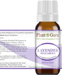 Lavender Essential Oil 10 ml (Bulgarian) 100% Pure Natural Undiluted Therapeutic Grade for Skin, Body and Hair Growth, Aromatherapy Diffuser, Great for Relaxation and Calming. 25 7102yHsRqjL
