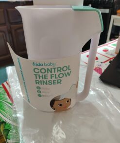 Frida Baby Control The Flow Polypropylene ABS Rinser|Bath Time Rinse Cup with Easy Grip Handle and Removable Rain Shower 33 71037LDBML