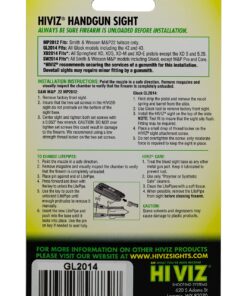 HIVIZ GL2014 Glock Interchangeable LITEWAVE Front Handgun Sight , Black 33 71041Z WMMS