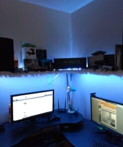 SUPERNIGHT LED Strip Light, 2835 SMD RGB Multi-Color Changing Lights, 16.4ft 300 LEDs Rope with IR Remote Controller, 12V Power Supply for Bedroom, TV-Back Lighting, Halloween, Christmas 2835RGB 24Keys 60 7104IuVUc6L