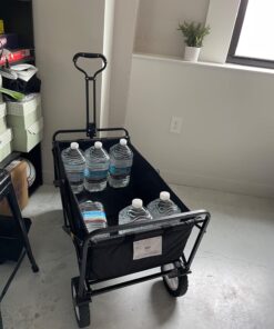 MacSports Collapsible Folding Outdoor Utility Wagon, Black 38 7104O1ytoIL