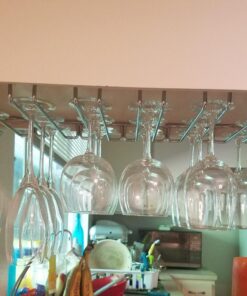 Organize It All Large Chrome Stemware Holder - 1876W 45 7104TQya34L