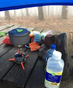 MalloMe Camping Cookware Mess Kit for Backpacking Gear – Camping Cooking Set - Camping Pots and Pans Set - Backpacking Stove/Portable Stove Compatible - Camp Kitchen Equipment Accessories Pot 1 Liter Pot 44 7104pTBKHeL