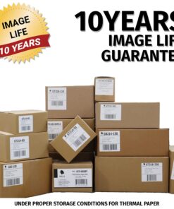 (50) Gorilla Supply 2 1/4 x 85 Thermal Paper Receipt Rolls Clover Mini Verifone VX510 VX570 FD50 T4220, 2.25 x 85 ft, POS/Cash Register Paper, BPA Free, 50 Rolls 2 1/4" X 85' 12 7105Eq2QzL