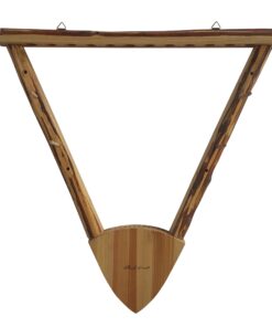 Rush Creek Creations Rustic 2 Compound Bow - 12 Arrow Wall Storage Rack - 5 Minute Assembly - Handcrafted , 31.5” L x 5” W x 32.75” H 19 7105ExHi9L