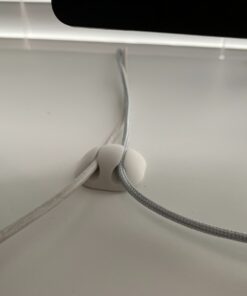 Cable Clips, OHill 16 Pack White Self Adhesive Cord Holder, Ideal Cable Management Cord Organizer Wire Keeper for Phone Charger, Computer, Desk, Home, Office, Car, Nightstand 47 7105IQKZqSL