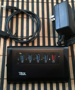 Liztek USB 3.0 4-Port Hub up to 5Gbps Transfer Rates 32 7105X4PfO8L