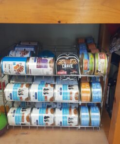 Simple Houseware Stackable Can Rack Organizer, Chrome 37 7105f5k0XaL