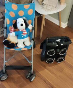 gb Pockit Air All Terrain Ultra Compact Lightweight Travel Stroller with Breathable Fabric in Night Blue , 28x17.5x39.8 Inch (Pack of 1) 14 71061WPKfL