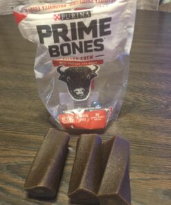 Purina Prime Bones Dog Bone, Made in USA Facilities, Natural Medium Dog Treats, Filled Chew With Pasture-Fed Bison - 6 Ct. Pouch 1.4 Pound (Pack of 1) 30 71067qSzYL