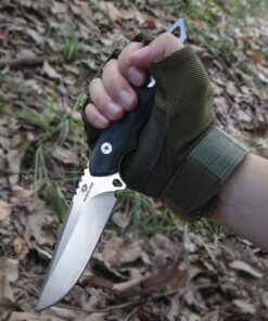 Mossy Oak Fixed Blade Knife, Full Tang - Mutifunction with Bottle Opener and Glass Breaker, G10 Handle with Genuine Leather Sheath, for Camping Survival Hunting Knife(Silver Steel) 21 7106USqE5tL