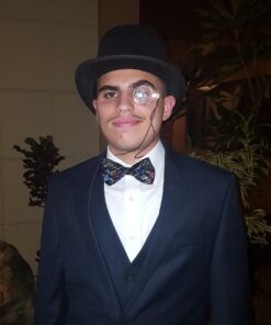 Silver Steampunk Victorian Costume Monocle or Necklace Standard 23 7106UrXtlpL