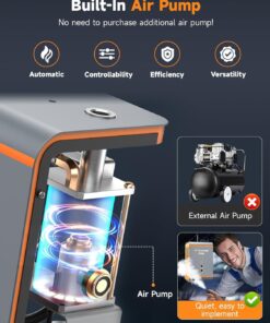 FOXWELL ST201 Automotive Smoke Machine Built-in Air Compressor, EVAP Vacuum Exhaust Engine System Pipe Diagnostic Tester, High Pressure Smoke Leak Detector for Car Motorcycle Truck 26 7107FFMiT6L