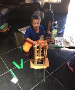 LINCOLN LOGS-Collector's Edition Village-327 Pieces-Real Wood Logs-Ages 3+ - Best Retro Building Gift Set for Boys/Girls-Creative Construction Engineering–Top Blocks Game Kit - Preschool Education Toy 64 7107KdF680L