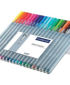 Staedtler STD334SB20A6 Triplus Fineliner Pens, .3mm, Metal Clad Tip, Pack of 20, Assorted Colors 7 7107muf8eJS