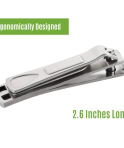 Clyppi Nail Clippers with Swing Out Nail Cleaner/Nail File - Fingernail Clippers / Toe Nail Clippers. Sharp Stainless Steel with Wide Easy Press Lever 34 7107oHQXJL