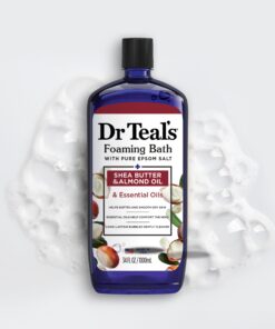 Dr Teal's Foaming Bath with Pure Epsom Salt, Shea Butter & Almond, 34 fl oz (Pack of 4) (Packaging May Vary) 18 710887b5qfL