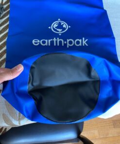 Earth Pak Waterproof Dry Bag - Roll Top Waterproof Backpack Sack Keeps Gear Dry for Kayaking, Beach, Rafting, Boating, Hiking, Camping and Fishing with Waterproof Phone Case 10L Blue 28 7108wgLthLL