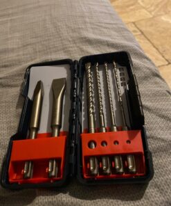 BOSCH (Universally Compatible Accessory) HCST006 6-Piece SDS-Plus Shank Chisel and Carbide Masonry Trade Set 6pc 19 7108zCHGElL