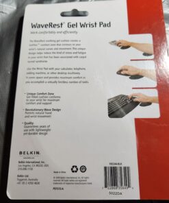 Alternative view of Belkin WaveRest Gel Wrist Pad (F8E244-BLK), Black, 7*9 Standard Packaging