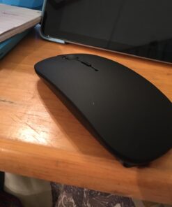 Bluetooth Mouse for iPad Pro iPad Air Rechargeable Bluetooth Wireless Mouse for MacBook pro MacBook Air Mac Laptop Chromebook Windows Laptop Desktop Computer HP PC DELL (Black) BLACK 47 710A1HV9O9L