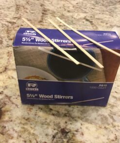 Royal 1000 Count Wood Coffee Beverage Stirrers, 5.5" 1 51 710AEUEemAL