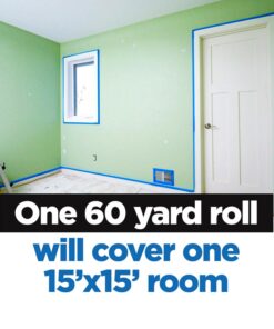 ScotchBlue Original Multi-Surface Painter's Tape, 1.88 Inches x 60 Yards, 1 Roll, Blue, Paint Tape Protects Surfaces and Removes Easily, Multi-Surface Painting Tape for Indoor and Outdoor Use 31 710AoDi0dML