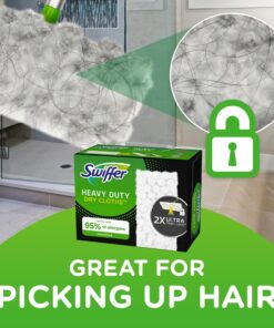 Swiffer Sweeper Heavy Duty Mop Pad Refills for Floor Mopping and Cleaning, All Purpose Multi Surface Floor Cleaning Product, 20 Count, 2 Pack Heavy Duty (20 Regular) 23 710B8ZuAbkL