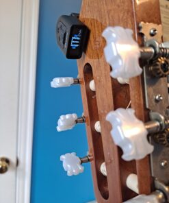 D'Addario Accessories Guitar Tuner - Micro Headstock Tuner - Tuner for Acoustic Guitar, Electric Guitar, Bass Guitar, Mandolin, Banjo, Ukelele - Compact & Discrete - Clip On - 1 Pack Single Pack Clip-On 30 710BYODNVML