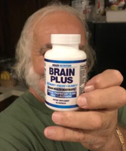 Premium Brain Function Supplement – Memory, Focus, Clarity – Nootropic Booster with DMAE, Bacopa Monnieri, L-Glutamine, Multi Vitamins, Multi Minerals - Arazo Nutrition 25 710BayDrDsL