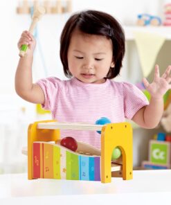 (Yellow) - Hape E0305 Early Melodies Pound and Tap Bench Yellow Mower 22 710CJ2KRyVL