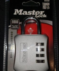Master Lock Resettable Combination Locker Lock, Lock for Gym and School Lockers, Colors May Vary 1 Pack 56 710Cku6EseL