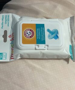 Munchkin® Arm & Hammer Pacifier Wipes - Safely Cleans Baby and Toddler Essentials, 1 Pack, 36 Wipes 36 Count (Pack of 1) 40 710D2i1AL