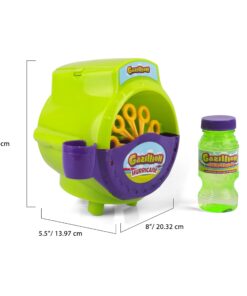 Gazillion Bubbles, Hurricane Bubble Making Machine - Portable Bubble Maker - Instant Bubble Creation - Outdoor Toy for Kids - 4 oz. Bubble Solution Included - Ages 3+ Green 21 710D98 3M7L