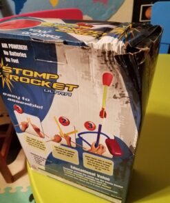 Stomp Rocket Original Ultra Rocket Launcher for Kids - Soars 200 Ft - 4 High Flying Rockets and Adjustable Launcher - Fun Outdoor Toy and Gift for Boys or Girls Age 5+ Years Old Ultra 4 Rockets 34 710E5R5flL